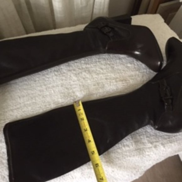 Armani chocolate brown Calfskin buttery leather boots - Picture 11 of 14